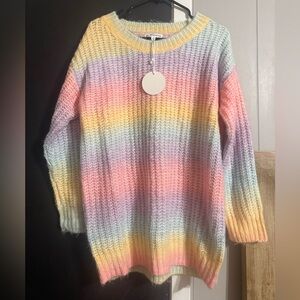 MACARON Pastel Rainbow Women's Sweater